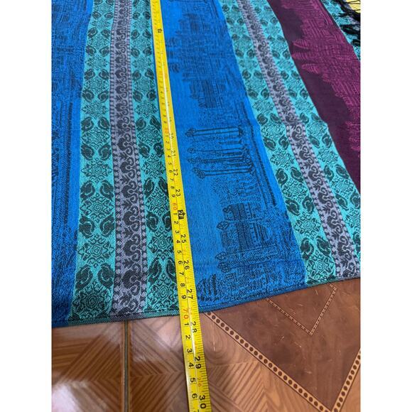 Vintage 100% New Pasmina Scarf of Angkor Wat Temple in Cambodia - Picture 3 of 6